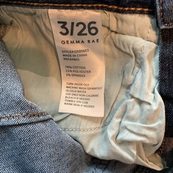 NWT GEMMA RAE hi rise/jagging’s size 3/26 - Picture 8 of 11